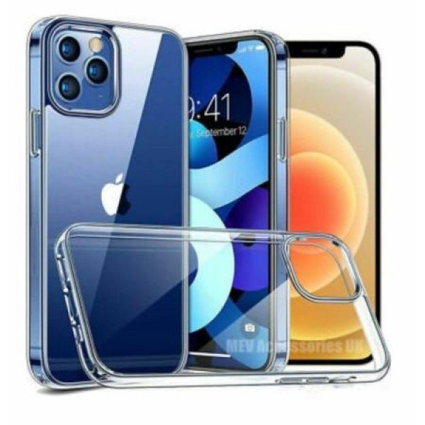 CLEAR SLICONE CASE FOR IPHONE 12 / 12 PRO