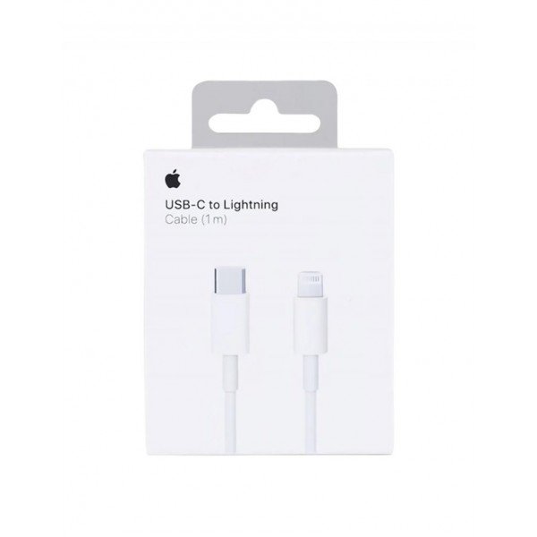 Apple Regular USB 2.0 Cable USB-C male - Lightning Λευκό 1m (MQGJ2ZM/A)