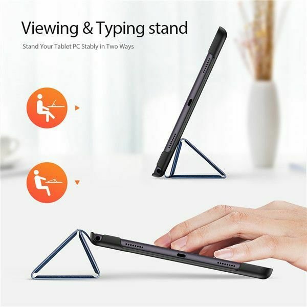 Tech-Protect Tri-Fold Flip Cover Μαύρο (Galaxy Tab A7)