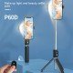 P60D Selfie Stick με Bluetooth Μαύρο