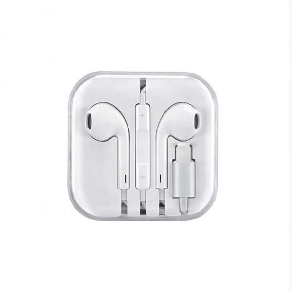 Leewello EJ-099 Earbuds Handsfree με Βύσμα Lightning Λευκό